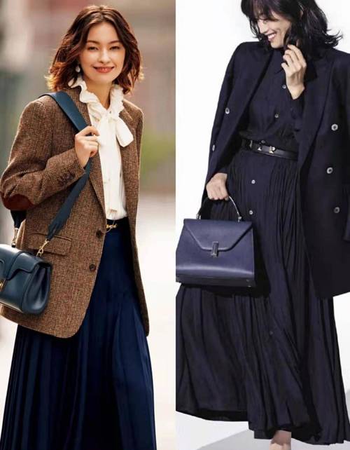 秋冬百褶裙穿搭图片_显瘦又时尚，多种款式任你选