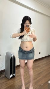 纯欲辣妹包臀牛仔裙_大胆包臀裙，凸显曲线显气质