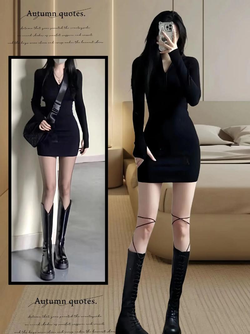 秋冬包臀裙搭配图片_黑丝包臀裙,显瘦性感,百搭高级 秋冬包臀裙搭配图片_黑丝包臀裙,显瘦性感,百搭高级