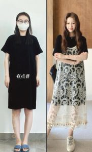 米白色蕾丝裙搭配什么上衣_米白蕾丝裙+简约上衣显柔美，配珍珠金属耳环，优雅迷人