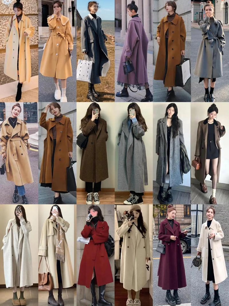 冬季穿搭女图片大全_低饱和色+质感细节