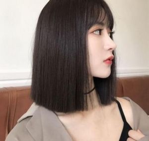 直发齐肩发图片_齐肩发时尚百搭，显气质，适合各种脸型