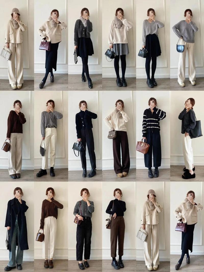 50种冬季女生穿衣搭配_叠穿保暖又显型