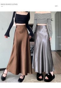 那种缎面半裙的版型叫什么_职场休闲皆可搭，显气质但价格高