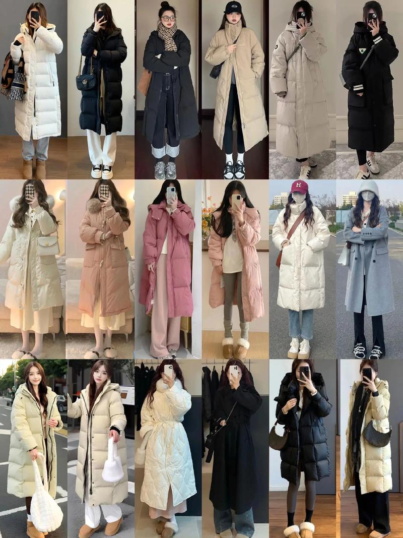 适合矮个子女生的冬季服装_短款羽绒服显高保暖，搭配高腰裤更时尚