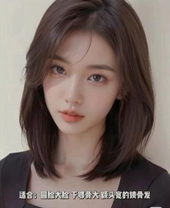 长瓜子脸最佳发型图_瓜子脸侧分刘海，显脸小显气质