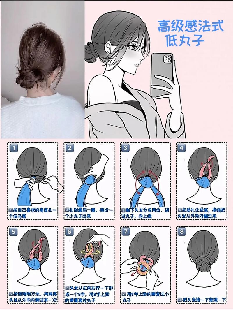 大人扁头怎么调整发型_低马尾鲨鱼夹双马尾塑形！