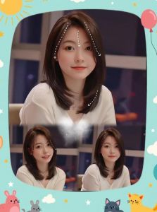 法式刘海锁骨发图片_瘦脸减龄，时尚百搭