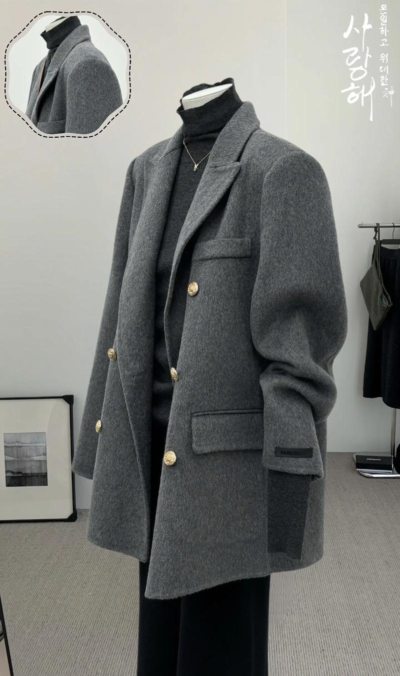 灰色外套搭配包臀裙_灰外套配包臀裙 时尚显瘦 高级感