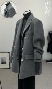 灰色外套搭配包臀裙_灰外套配包臀裙 时尚显瘦 高级感