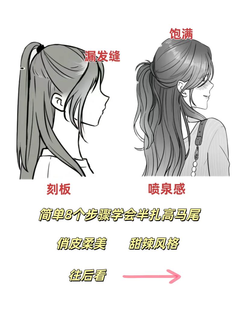 如何让半扎马尾挺起来_选对发圈护头发，马尾更美更自然！