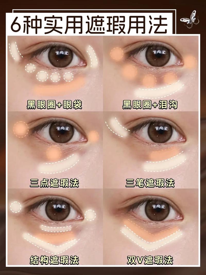 怎么化妆遮盖眼袋图解_学会遮眼袋黑眼圈，化妆技巧图文教程