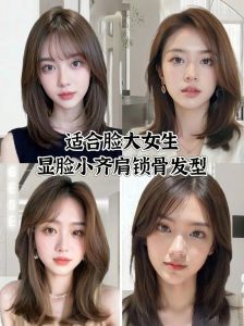 大圆脸适合的发型图片_大圆脸女生看过来！温柔盘发显优雅，花苞头甜美显俏皮