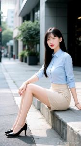 米白色包臀裙搭配什么外套_外套选对更优雅