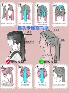 高马尾怎么扎不塌图解_高马尾显脸小，小啾啾技巧学起来