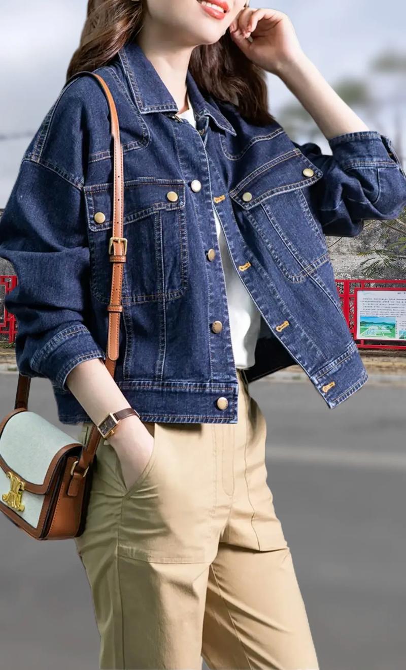 女士短款牛仔衣搭配图片_短款牛仔衣,春夏百搭显飒美 女士短款牛仔衣搭配图片_短款牛仔衣,春夏百搭显飒美