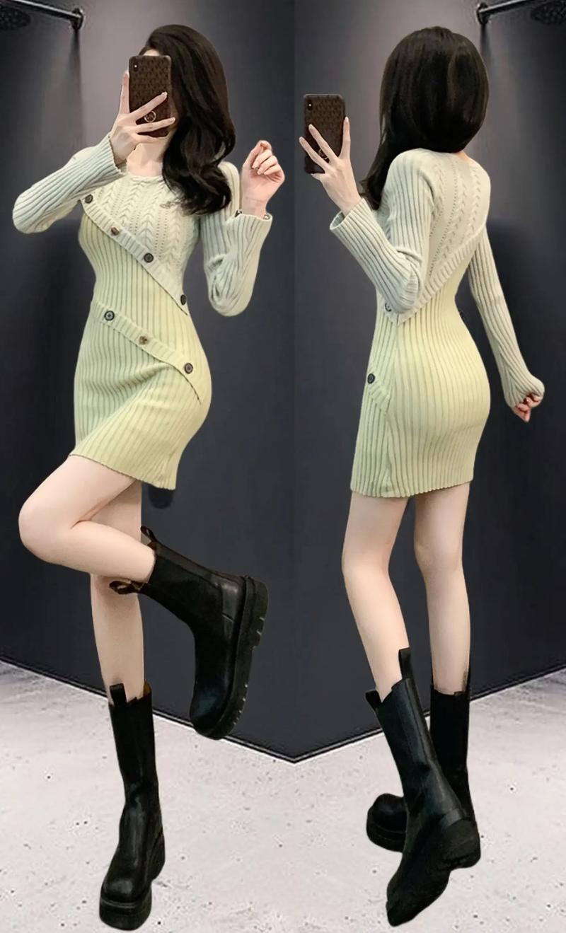 针织包臀裙搭配上衣图_秋冬气质百搭实用裙 针织包臀裙搭配上衣图_秋冬气质百搭实用裙