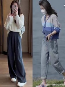 高领配直筒裤配色_简约高级,细节制胜