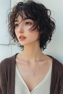 微烫发型女短发_微烫短发显柔美，修饰脸型时尚靓