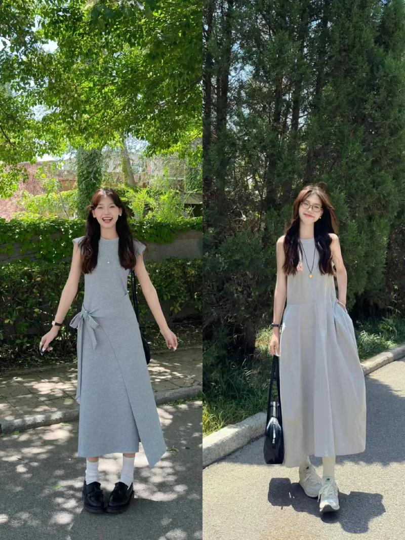 大学生穿衣搭配图片_青春活力穿搭，简约时尚叠穿