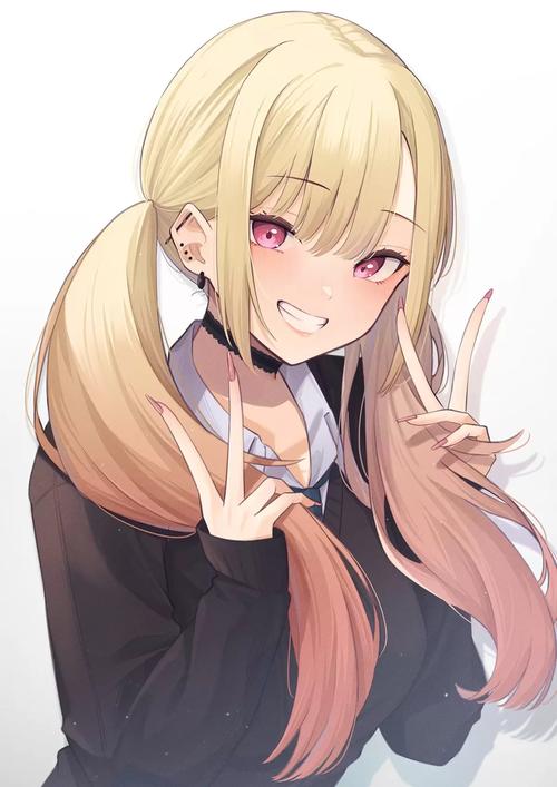 正在扎低马尾的动漫女生_温柔内敛，时尚潮流新宠