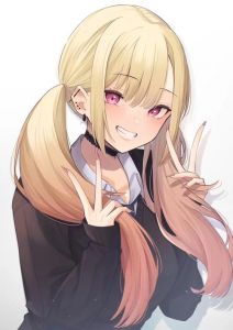 正在扎低马尾的动漫女生_温柔内敛，时尚潮流新宠