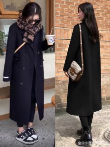 女生黑色风衣搭配_百搭显瘦，时尚必备！