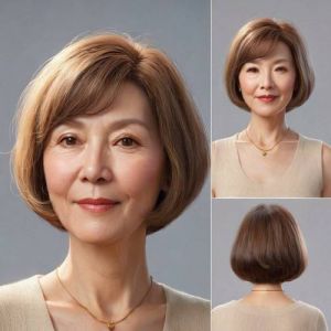 45岁到50岁女人适合的发型_45岁+女性剪短发显年轻，优雅又好打理