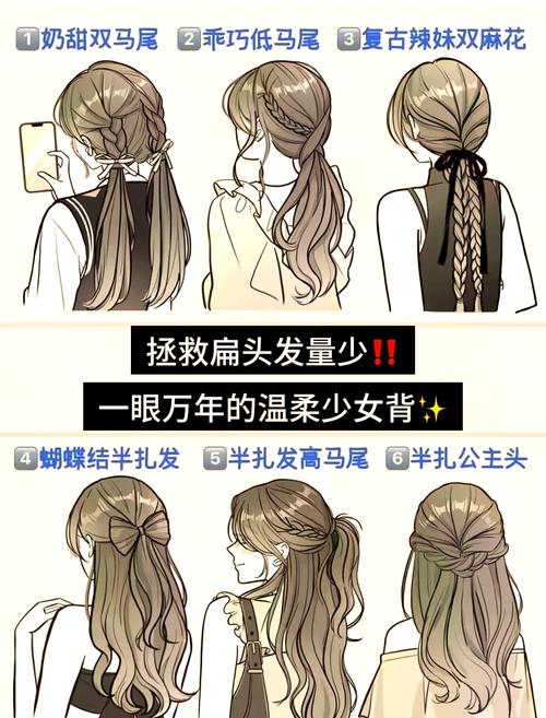 高马尾麻花辫扎法图解_高马尾麻花辫教程，时尚精致又好学