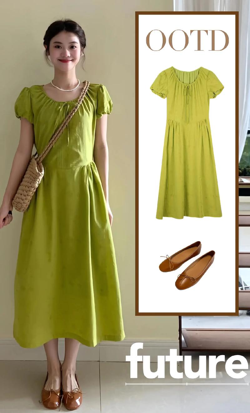 绿裙子最忌三种鞋子_深绿配裸色，忌红紫长靴，穿出优雅气质！